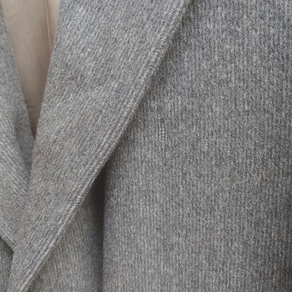 Vintage Alpacama Wool/Cashmere Coat In Dark Grey Men's Size XL Made In Canada - Picture 11 of 14